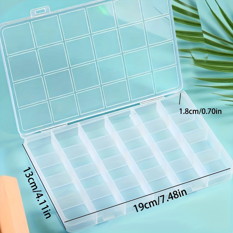Transparent 2pcs Jewelry Box with Adjustable Dividers, Storage Solution